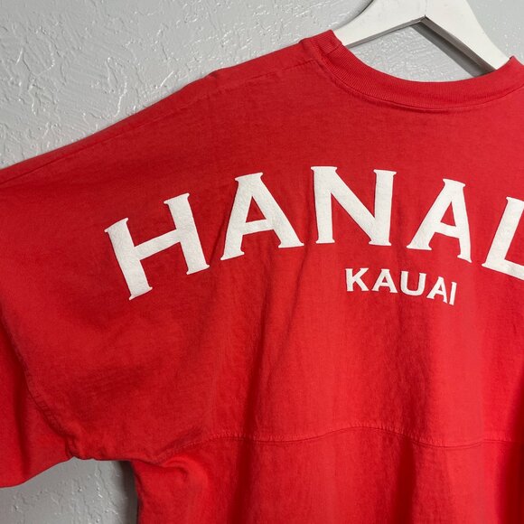 Spirit Jersey Unisex M Orange Red Hanalei Kauai Hawaii Shirt Long Sleeve Cotton - Picture 8 of 10